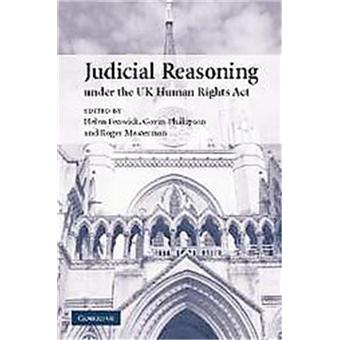 Judicial Reasoning under the UK Human Rights Act - 1